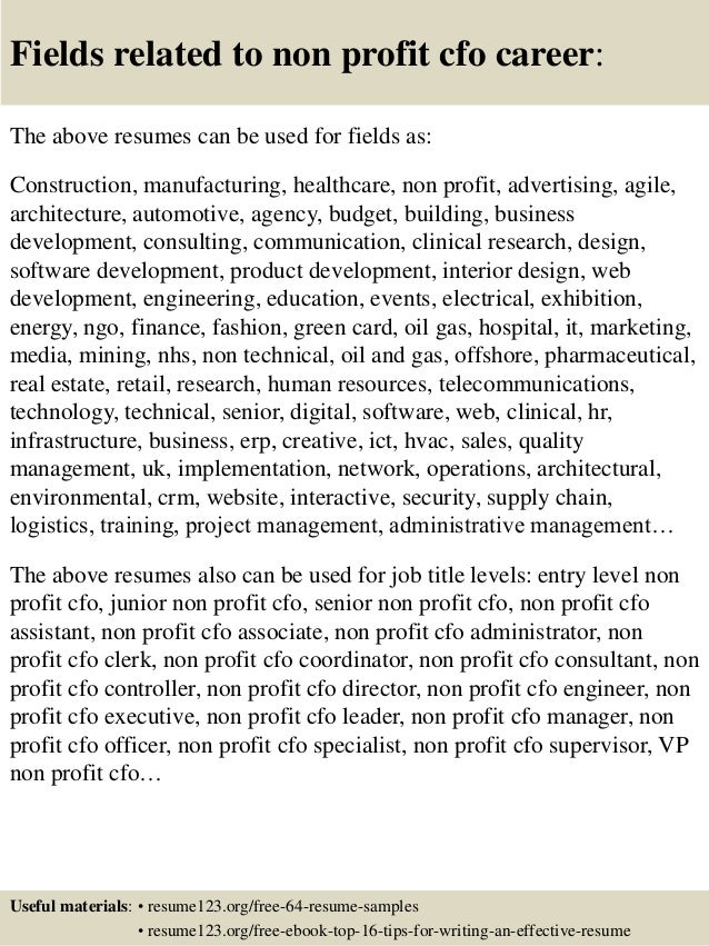 resume for cfo