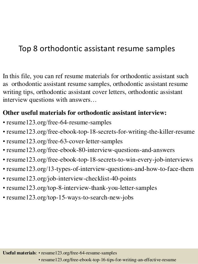 orthodontic assistant cover letter under fontanacountryinn com orthodontist cover letter