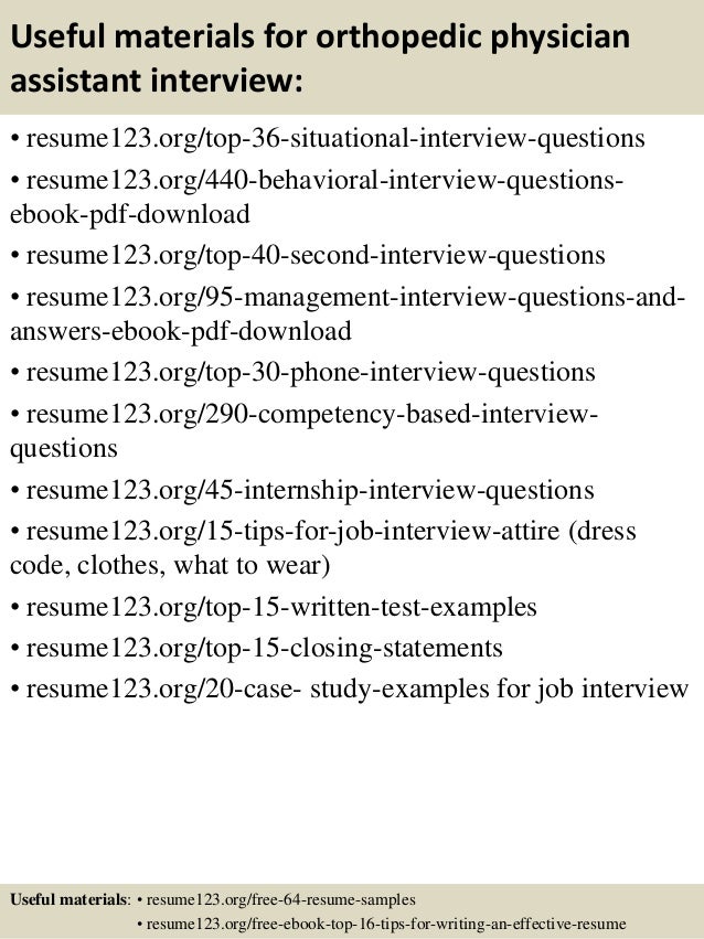 physician assistant sample resumes