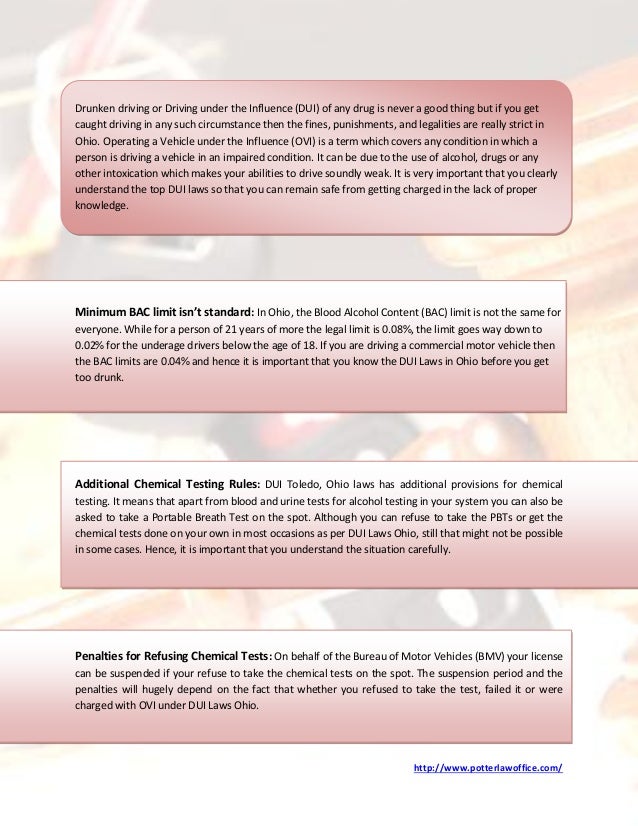 Top 8 OVI Laws In Ohio