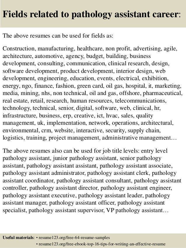 pathologist cv resumes