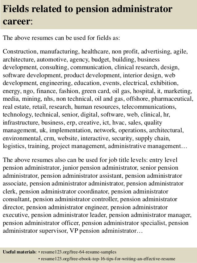 16 fields related to pension administrator pensions administration sample resume - Advertising Manager Job Description 16 fields related to pension administrator pensions administration sample resume - Advertising Manager Job Description
