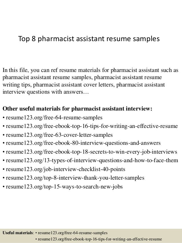 pharmacy assistant cover letter sample