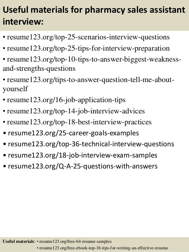 pharmacist assistant resumes