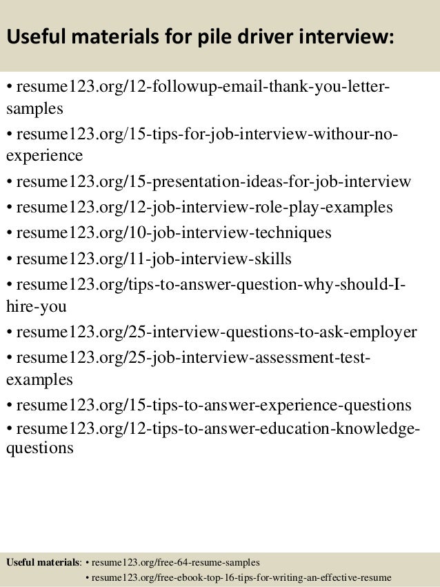 driver resume samples