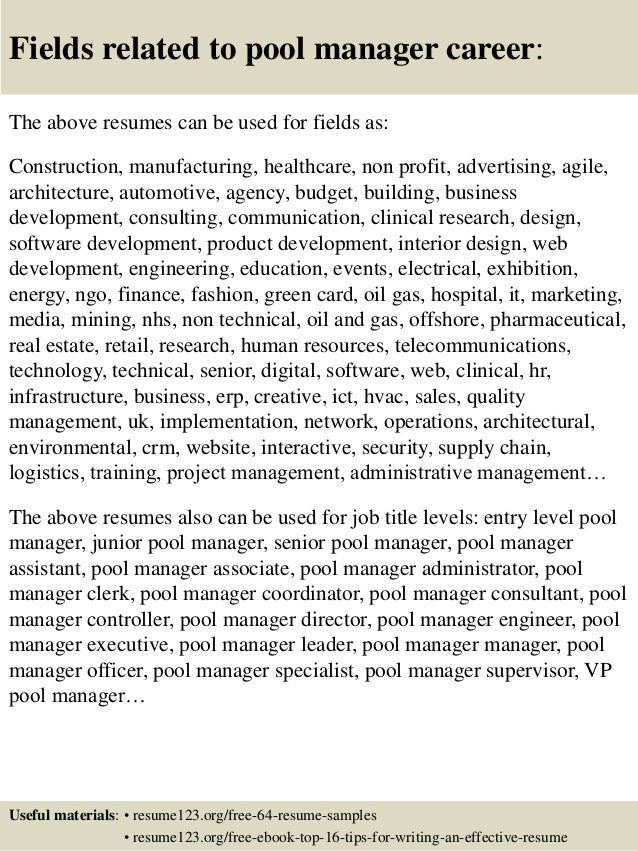 resume ideas for managers