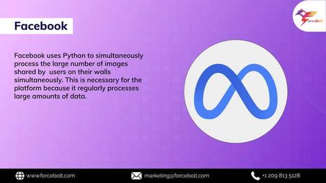 Top 8 Popular Apps Built Using Python | Python Development | PPT