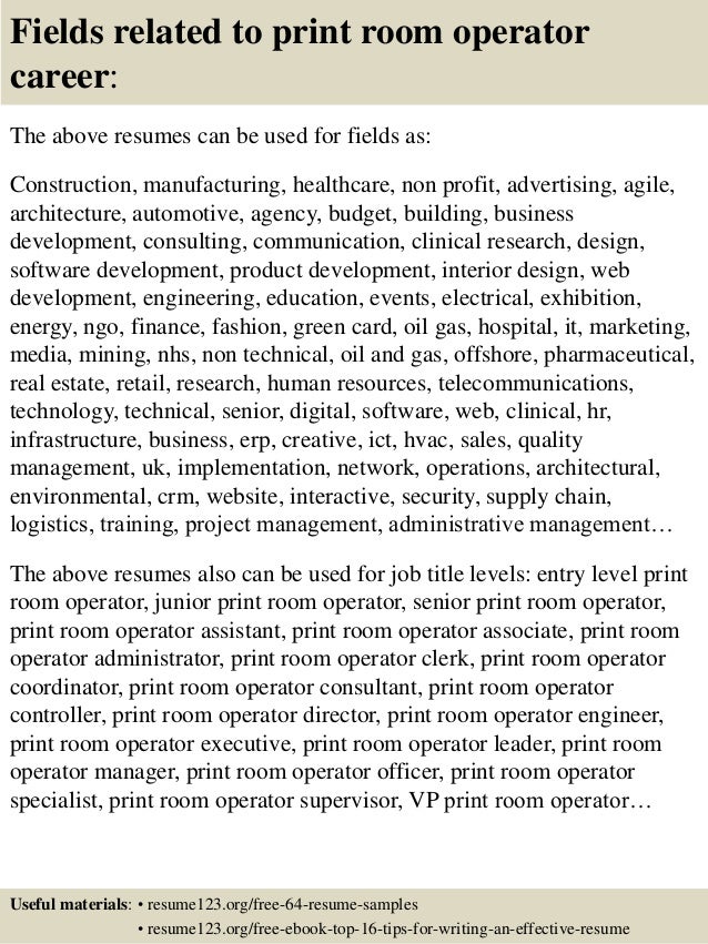 print a resumes