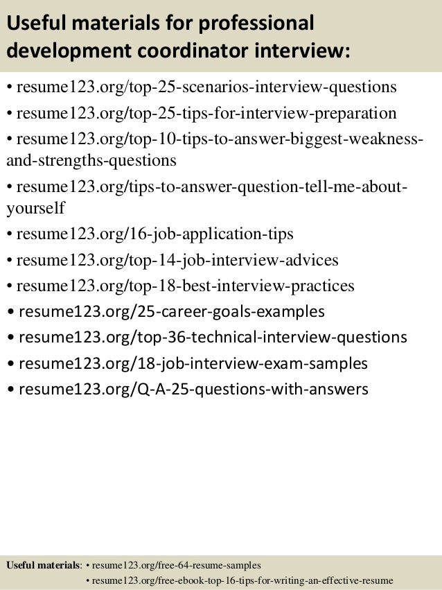 professional resume development