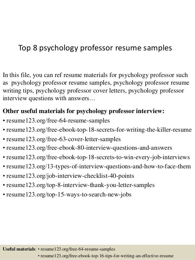 Organizational psychologist resume sample