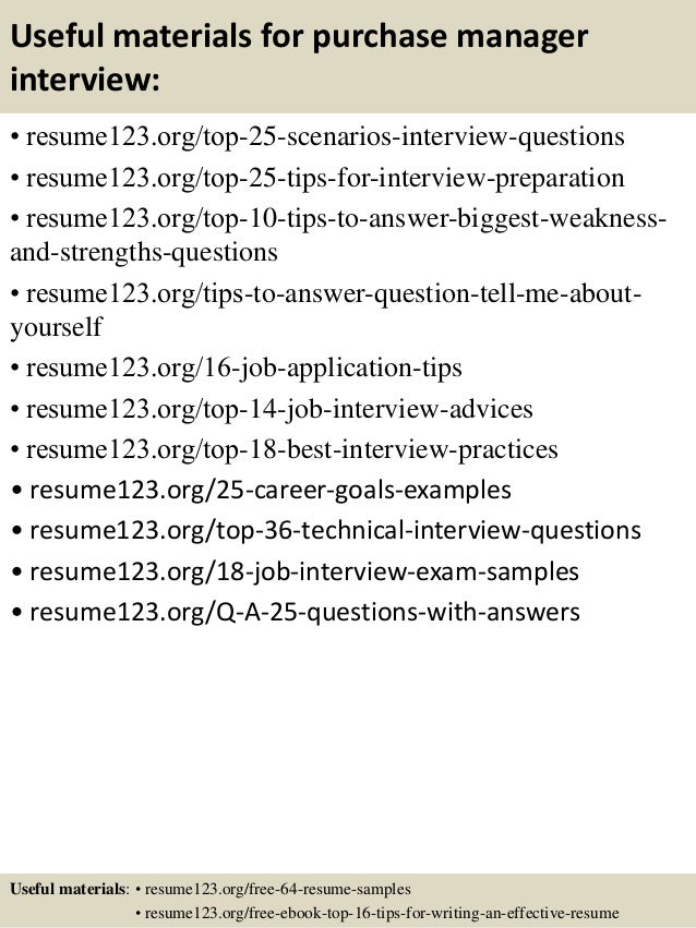 cover letter purchasing manager