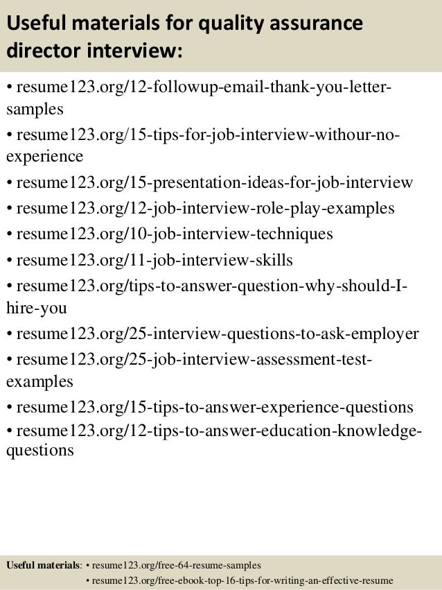 software qa resumes