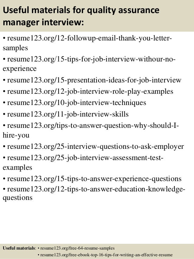 field assurance coordinator resume