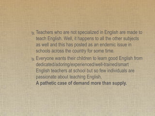Top 8 Reasons for Poor Performance in English | PPTX
