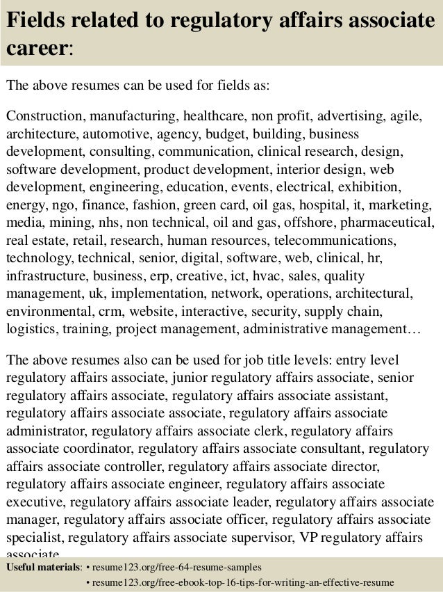 regulatory affairs cover letter alei digimerge net regulatory affairs cover letter