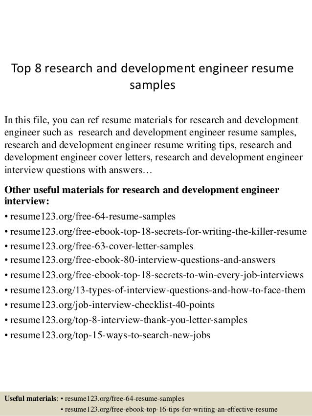 research resume