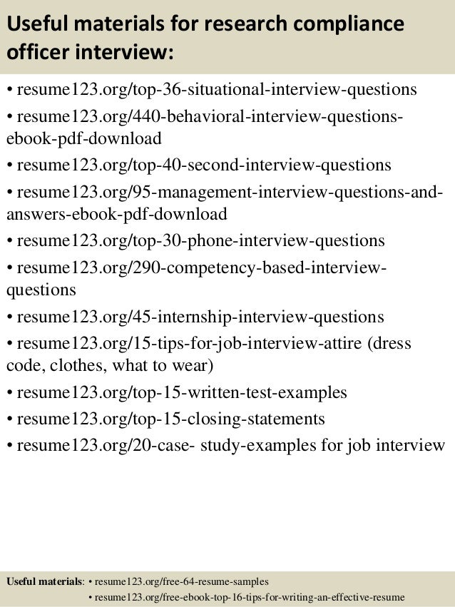 compliance officer resume sample
