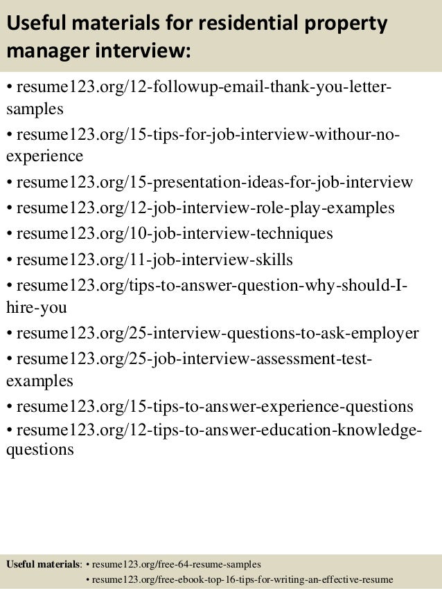 regional property manager resumes
