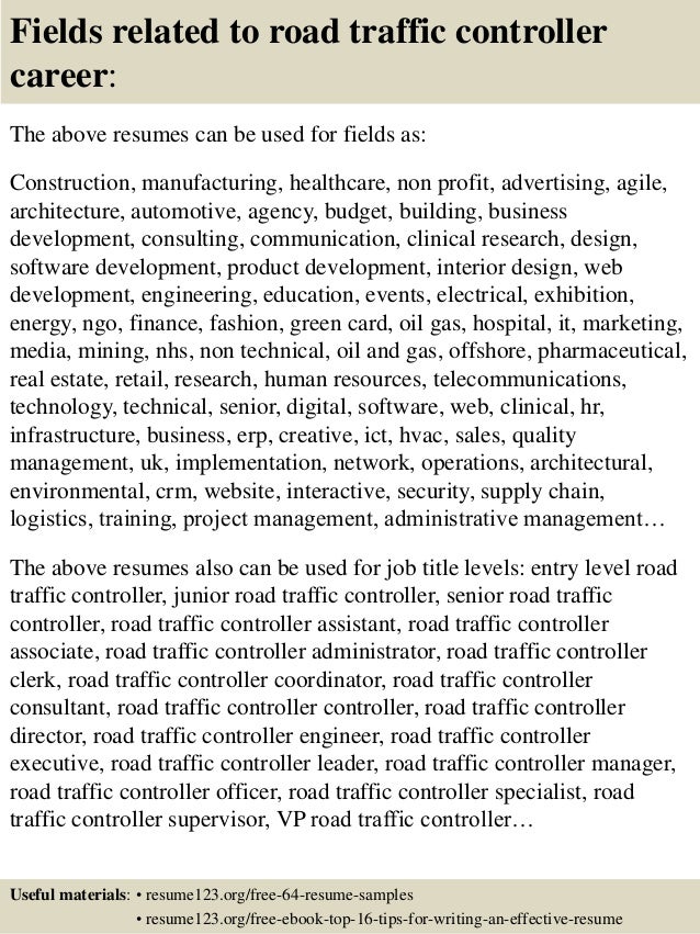 top 8 road traffic controller resume samples hr resume objectives