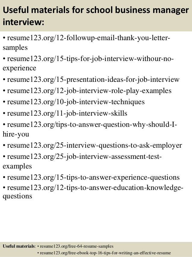 business manager sample resumes