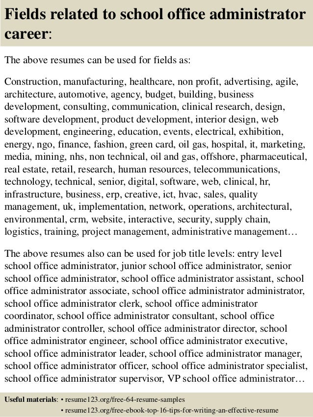 office admin resume samples