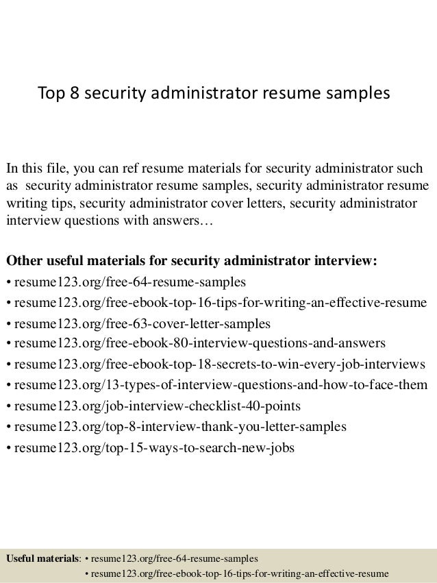 resume security