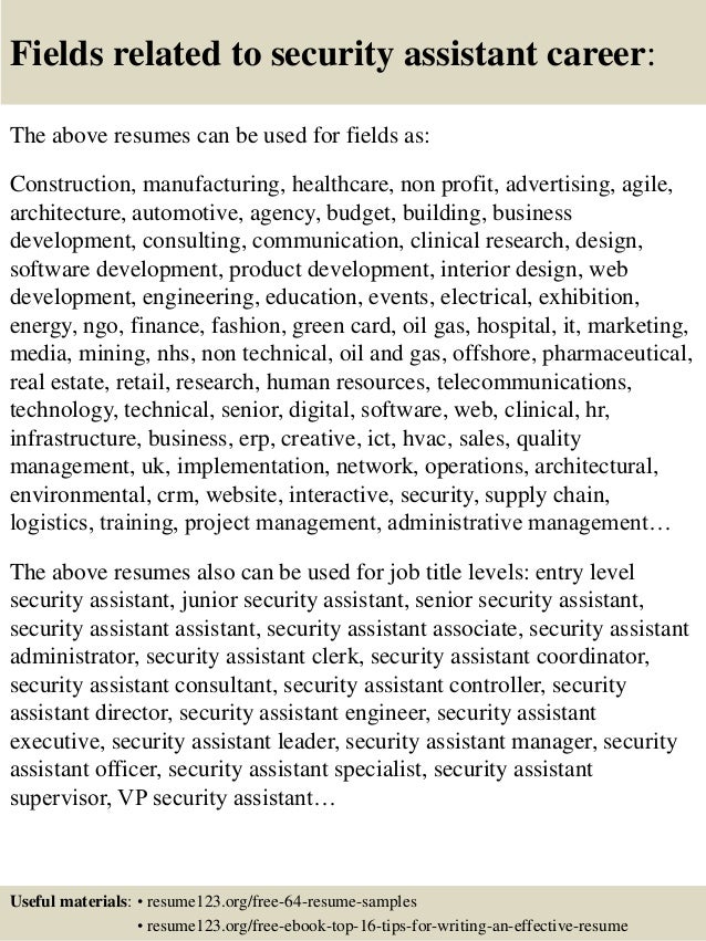 resume security