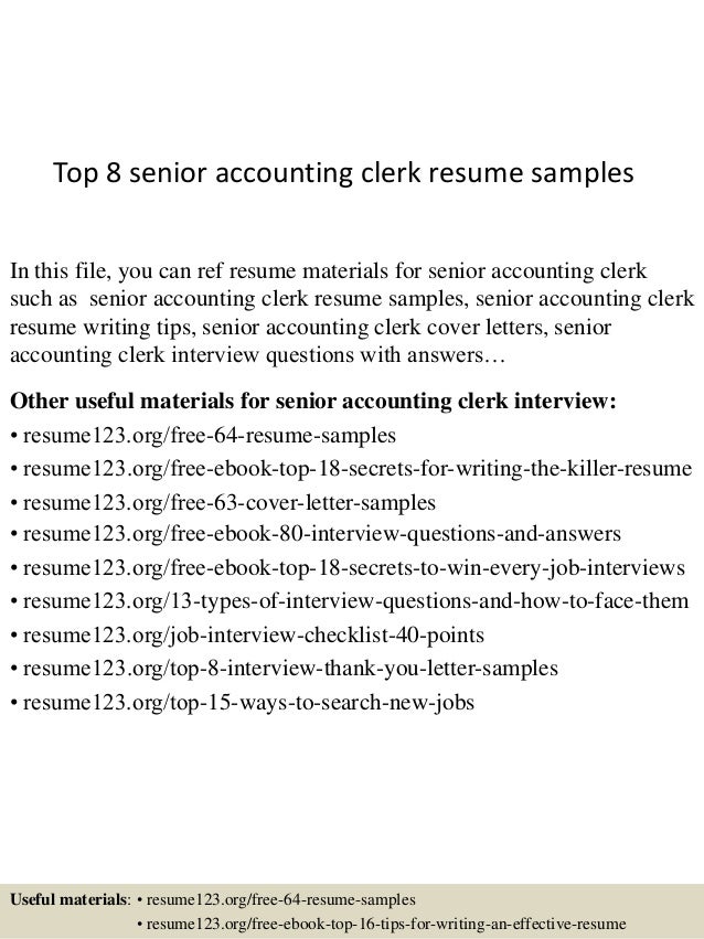 Resume Examples By Real People Senior Accountant Resume