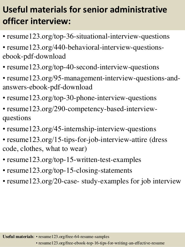 top 8 senior administrative officer resume samples sample cv for administrative officer