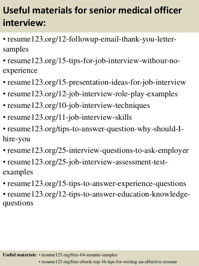 junior medical officer resume