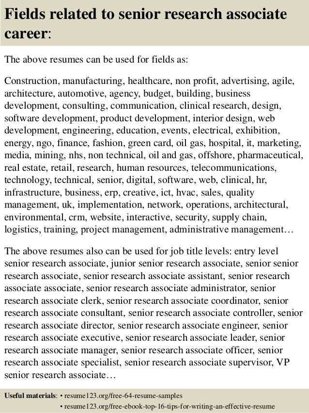 effective resume examples