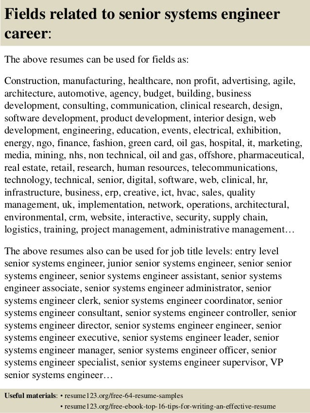 senior resume template