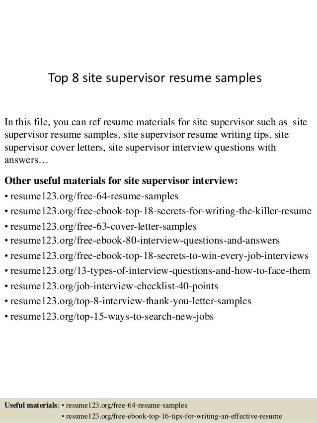 Resume Site cellcv personal portfolio resume site resume sites personal online Top 8 Site Supervisor Resume Samples In This File You Can Ref Resume Materials For Resume Site builder Top 8 Site Supervisor Resume Samples In This File You Can Ref Resume Materials For