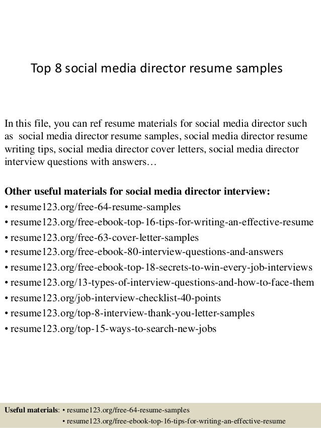 activities director resume