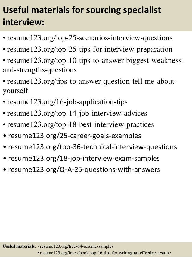 sourcing resumes