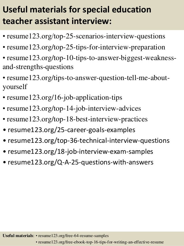 teacher assistant resume samples