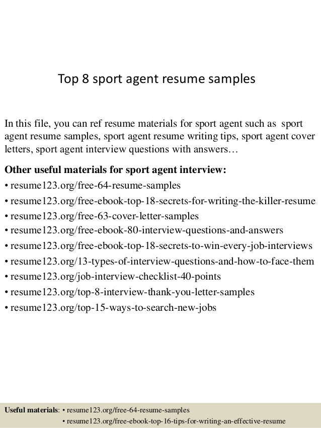 sports resume examples
