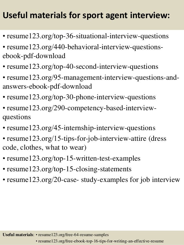 sports agent job description