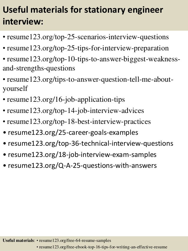top 8 stationary engineer resume samples stationary engineer resume