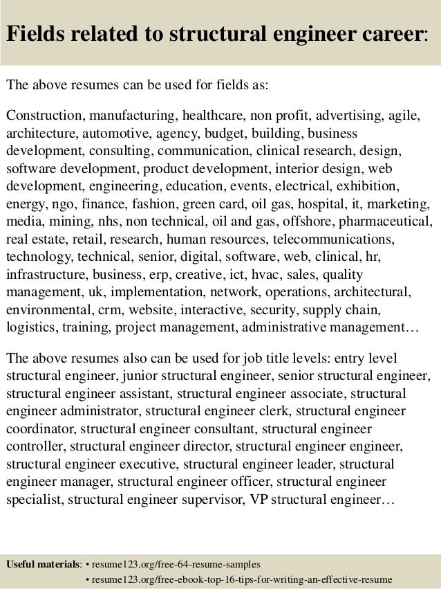 structural supervisor resume