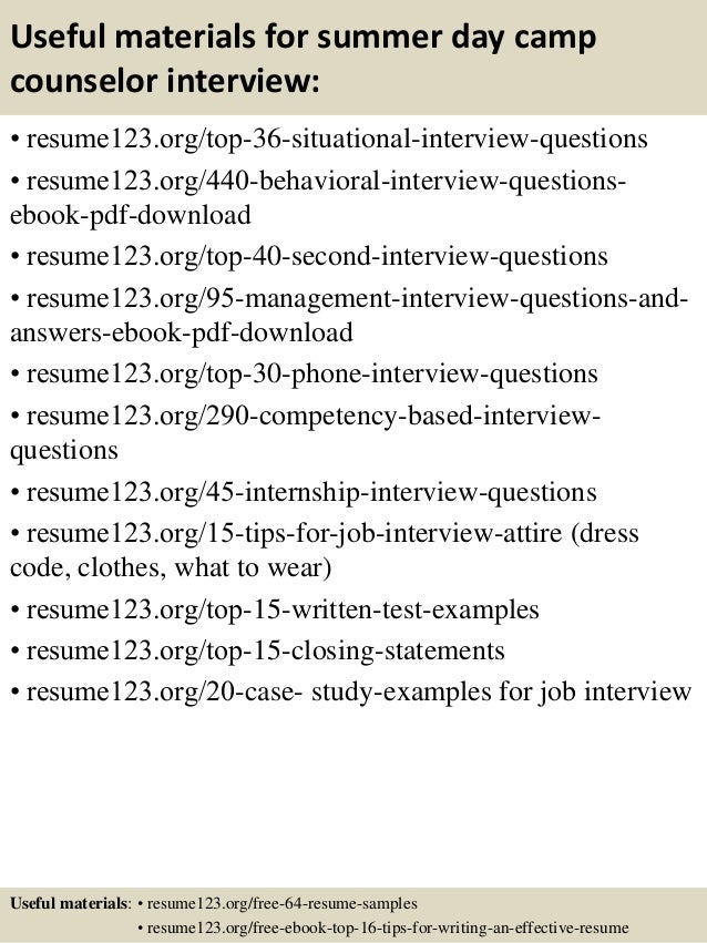 Sample resume counselor position