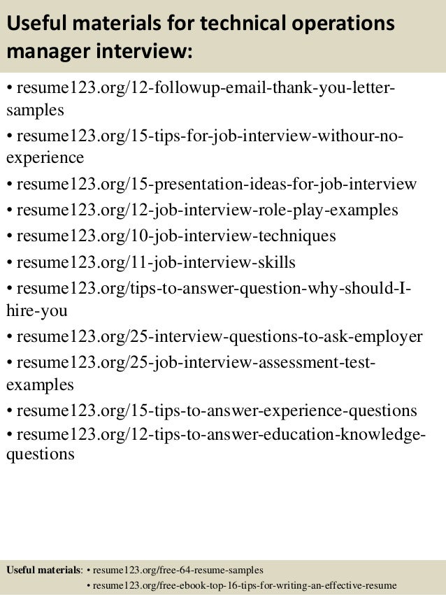 Resume Resume Technical Operations Manager top 8 technical operations manager resume samples 14 useful materials for manager
