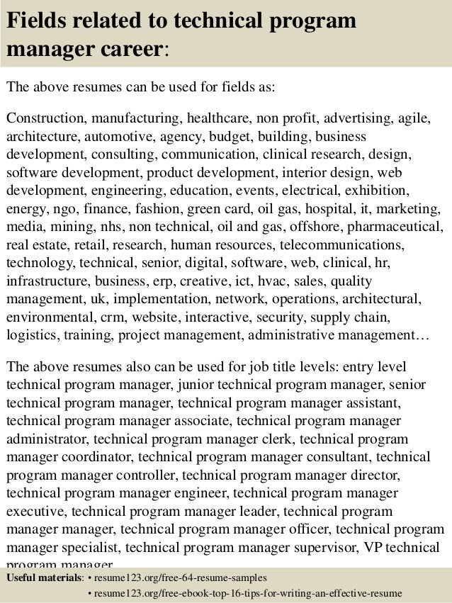 program for resumes