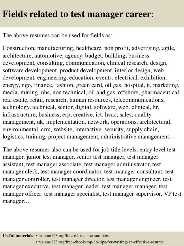 career aspirations examples for management