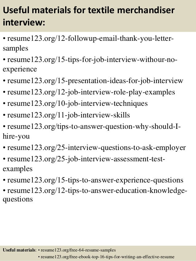 Top 8 textile merchandiser resume samples Top 8 textile merchandiser resume samples