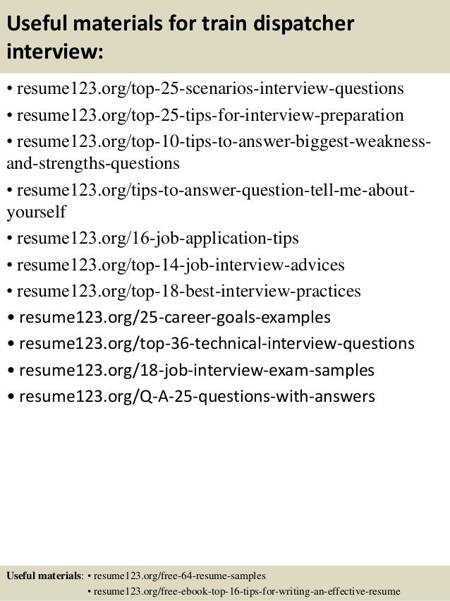 top 8 train dispatcher resume samples dispatcher resume