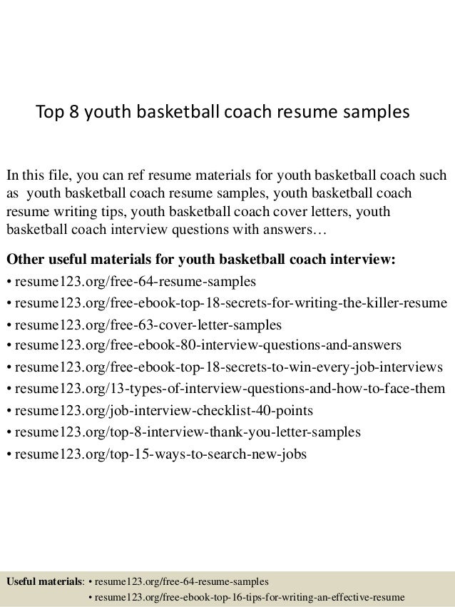 basketball coaching resumes