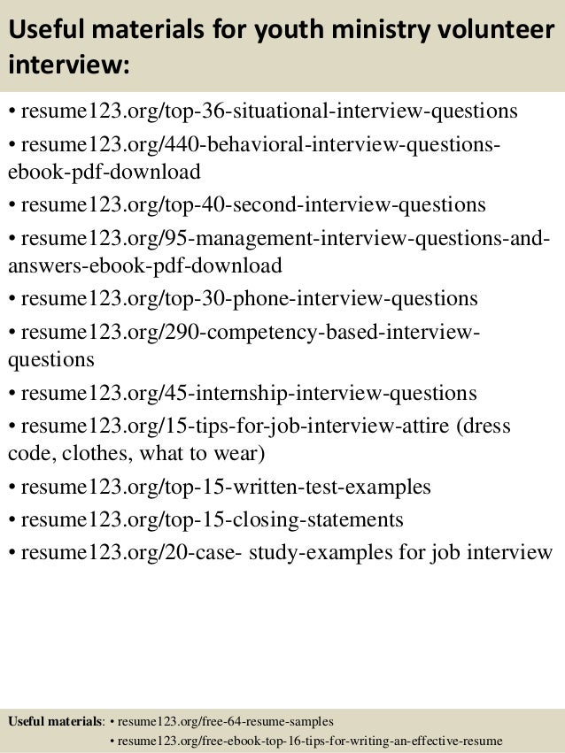 youth work cv