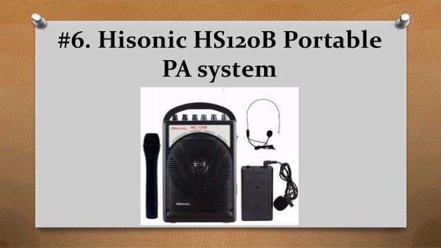 hisonic hs120b portable pa system
