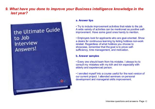 business intelligence analyst interview questions